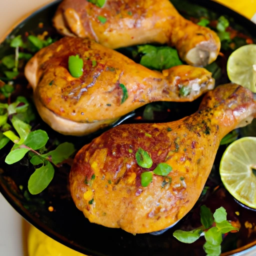 Chicken Legs roasted with Honey and Middle-Eastern Spices