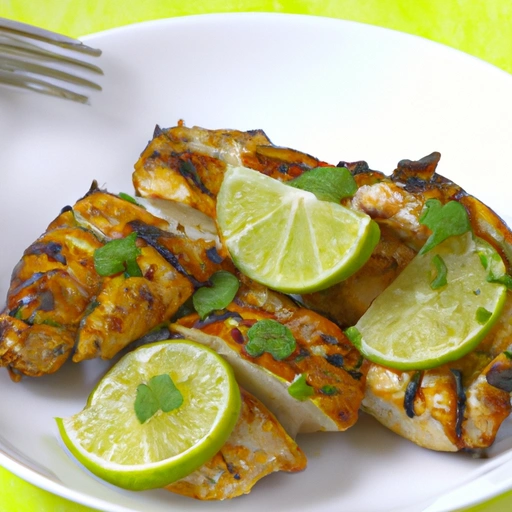 Chicken pieces with lime