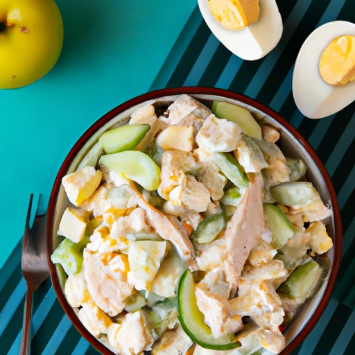 Chicken Salad with Apples and Cucumber