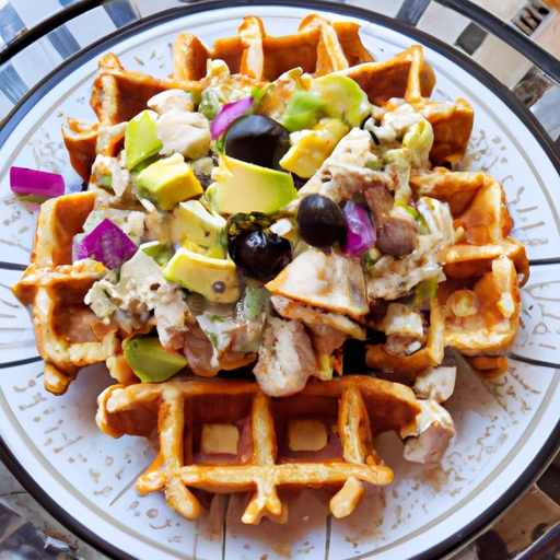 Chicken Salad with Waffles