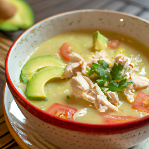 Chicken Soup with Guacamole