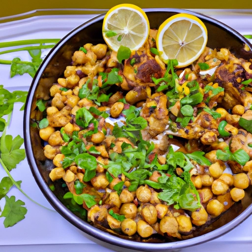 Chicken with Chickpeas and Lemon