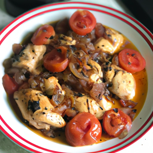 Chicken with Tomatoes and Balsamic Vinegar