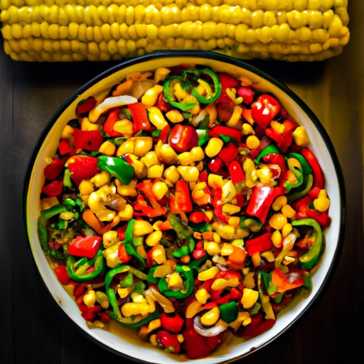 Chile Corn and Peppers