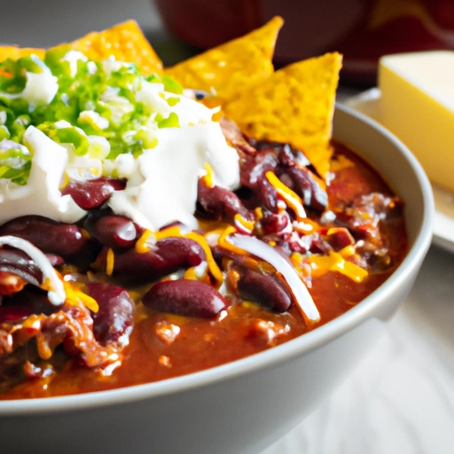 Chili con Carne with Toppings