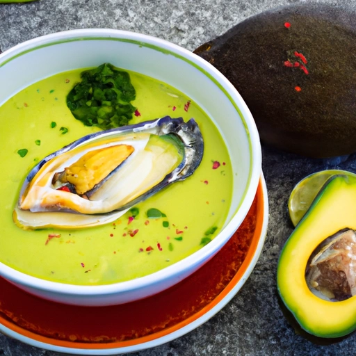 Chilled California Avocado Soup with Kumamoto Oysters