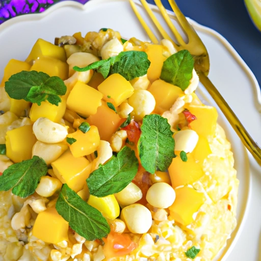 Chilled Couscous Salad with Mango