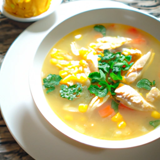 Chinese chicken corn soup