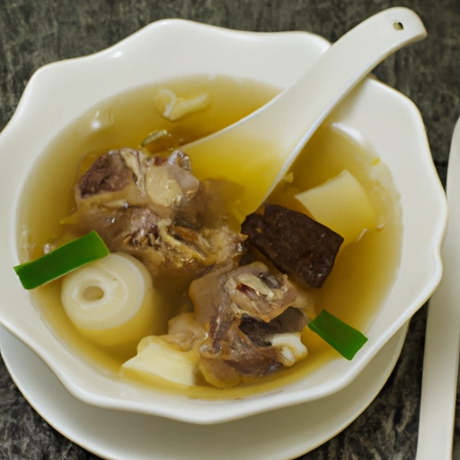 Chińska klarowna zupa ogonowa
