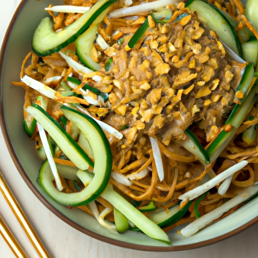 Chinese Noodles in Peanut Sauce