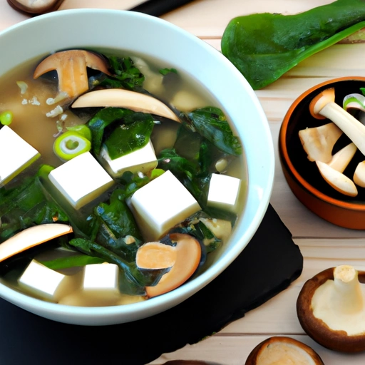 Chinese Spinach and Mushroom Soup