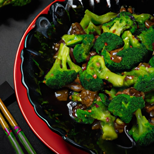 Chiński brokuł w stylu chińskim
