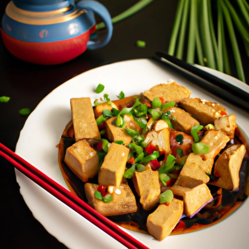 Chińskie tofu smażone na sposób chiński