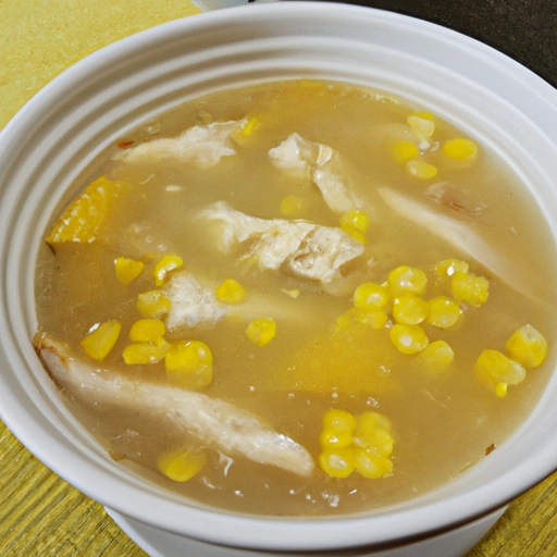 Chińska zupa z kurczakiem i kukurydzą