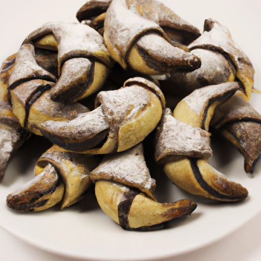 Chocolate and Peanut Butter Crescents