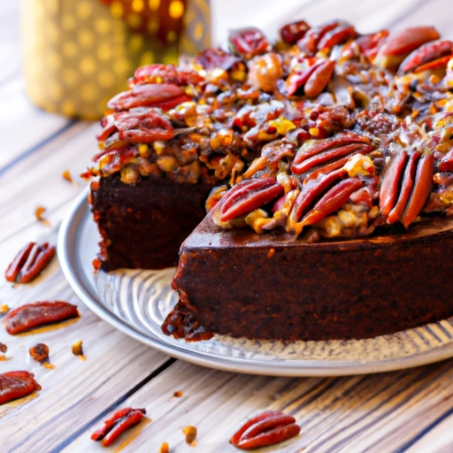 Chocolate Cake with Chocolate-Pecan Frosting