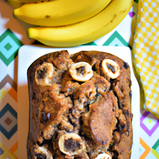 Bananowy chleb z kawałkami czekolady