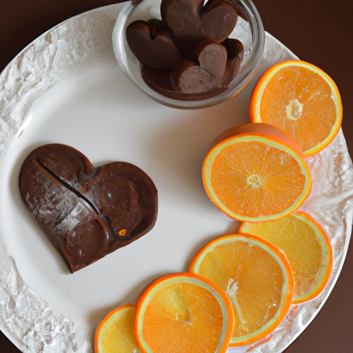 Chocolate Orange Heart Cookies