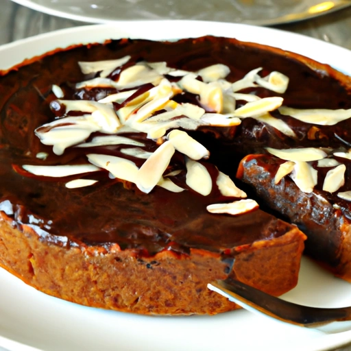 Chocolate Passover Torte with Warm Chocolate Sauce