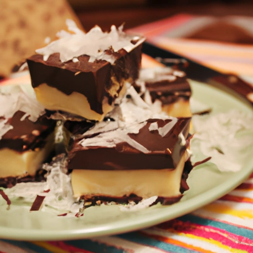 Chocolate-topped Coconut Philly Fudge