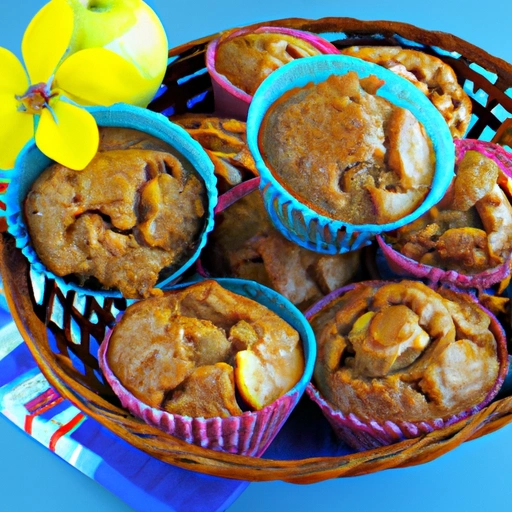 Chunky Apple Molasses Muffins