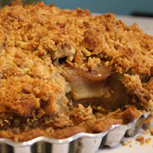 Cinnamon Crumble Apple Pie