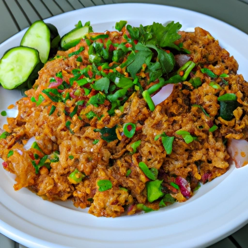 Klasyczny tajski ryż smażony