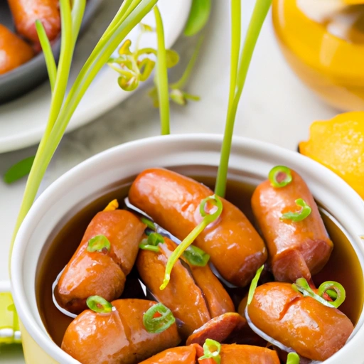 Cocktail Sausages in Apricot Glaze in the Crock Pot