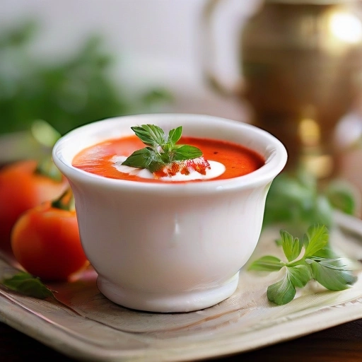 Cold Yogurt and Tomato Soup (Hasa Laban Ma' Tomata)