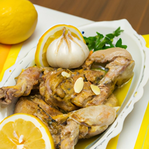 Conejo con ajo y aceite - Rabbit with garlic and oil