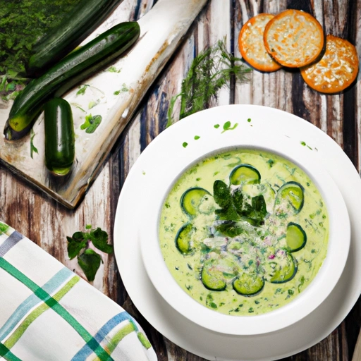 Cool as a cucumber soup