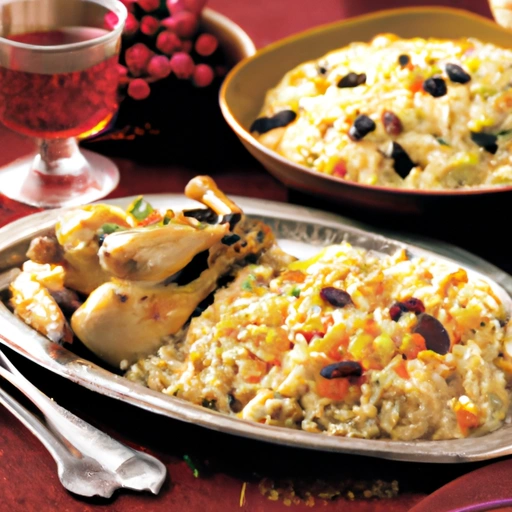 Cornish Game Hens with Fruited Rice Dressing