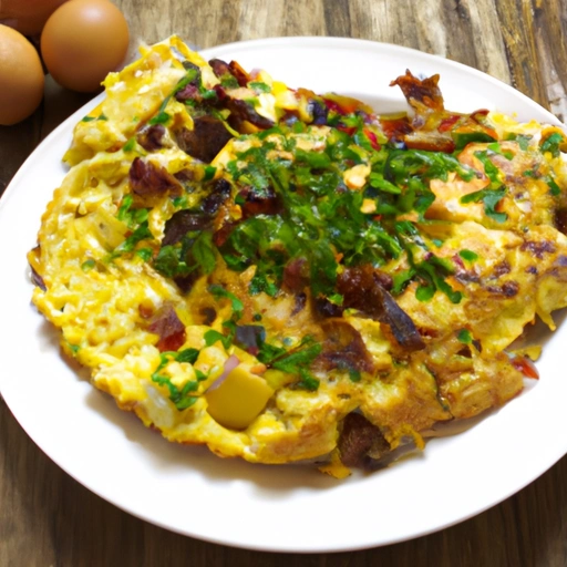 Country Bacon and Potato Omelet