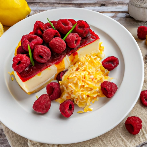 Country Cheese with Raspberries