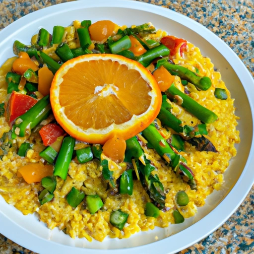 Couscous with Asparagus and Mandarin Oranges