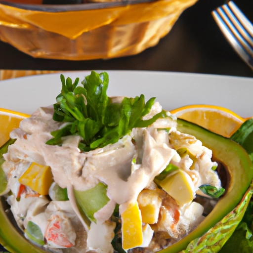 Crab Salad in a Half-shell