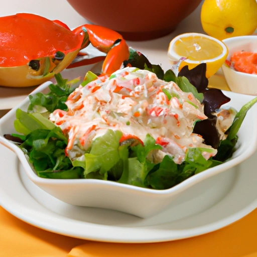 Crab Salad with Pimento Mayonnaise