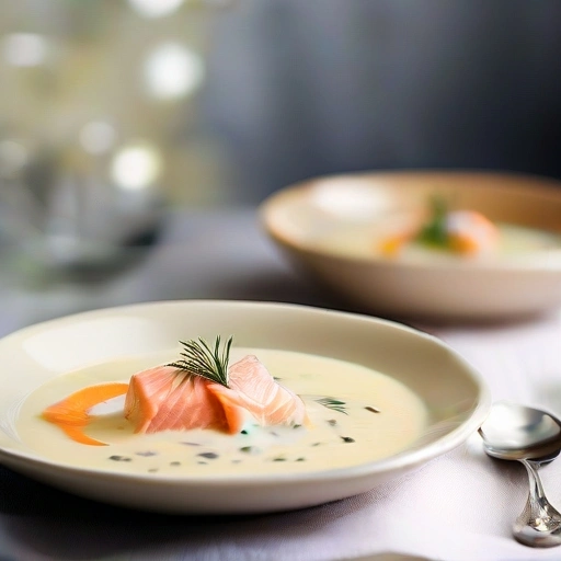 Cream Soup with Salmon