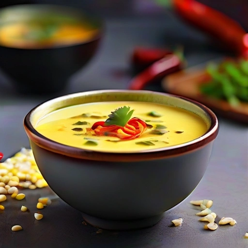Kremowy zupa z kukurydzy
