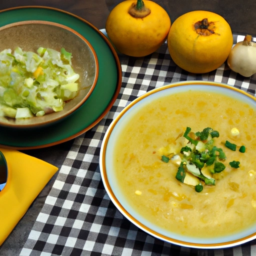 Creamy Squash, Apple and Corn Soup