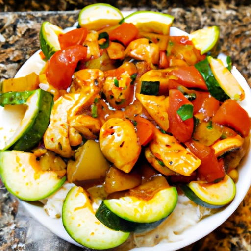 Creole Chicken and Zucchini