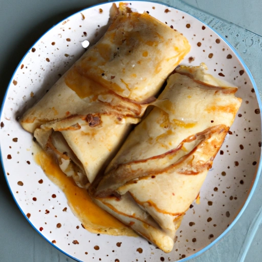 Crêpes stuffed with Grand Marnier Rice Pudding