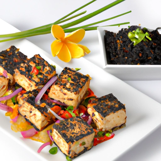 Crisp Black Sesame Tofu