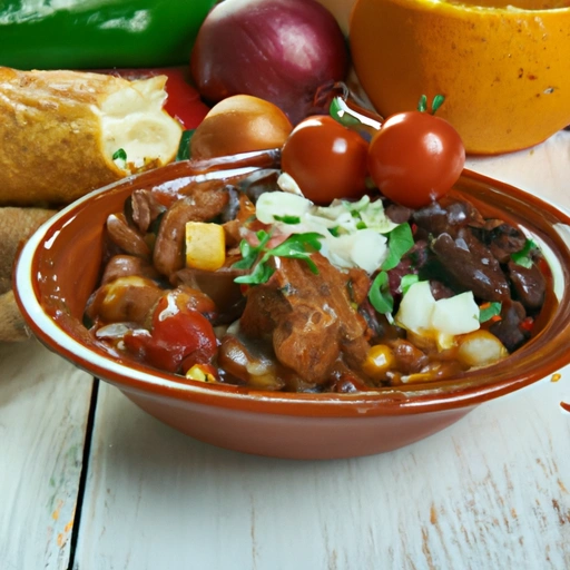 Crockpot Chunky Pork and Sausage Chili