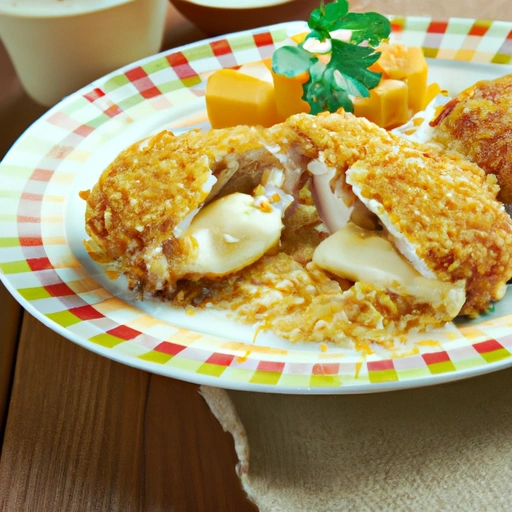 Crunchy Cheese-Stuffed Chicken - Romantic Valentine Dinner