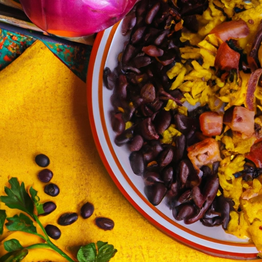 Cuban Black Beans and Yellow Rice