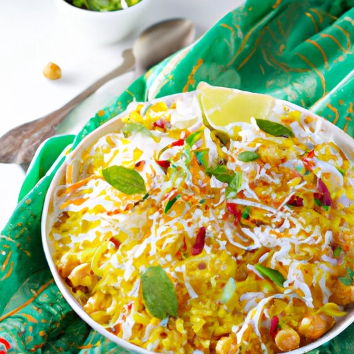 Sałatka z curry i ryżu basmati