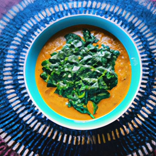 Curried Spinach and Peanut Butter