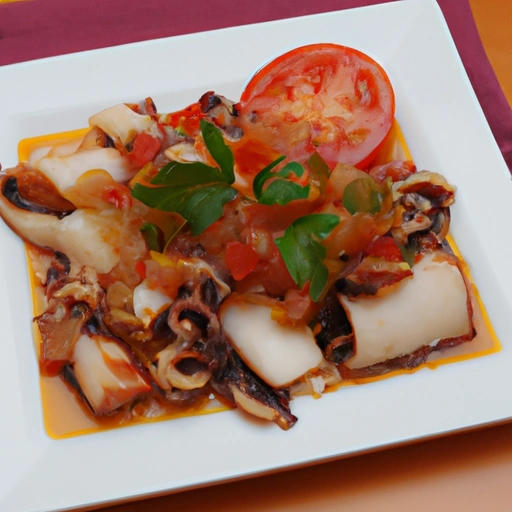 Cuttlefish with Macanese 'Salsa'