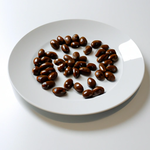 Ciemna czekolada pokryte ziarna kawy